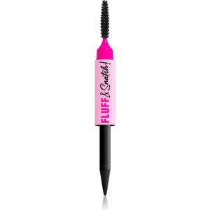NYX Professional Makeup Fluff & Snatch молив за вежди с пудра ефект цвят Black 1 гр