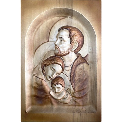 Dřevěný obraz Svaté rodiny 2 - 25x36cm