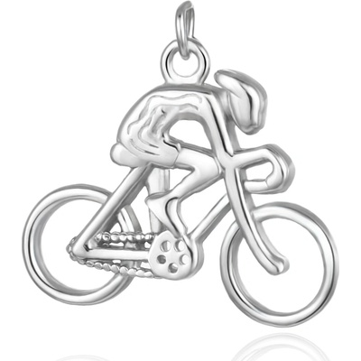 Agato Strieborný prívesok Cyklista AGH733M