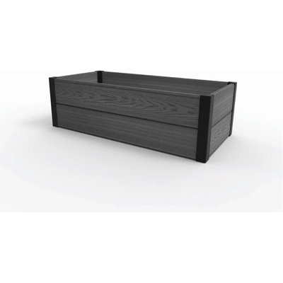 Keter Květináč plast šedý 106 x 50 x 32 cm