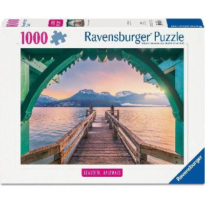 Ravensburger Пъзел Ravensburger от 1000 части - Мостче на езерото Анси (12001762)