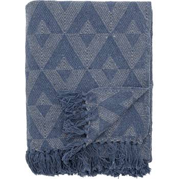 Bloomingville Одеяло Udine 130 x 160 см синьо (82066425)
