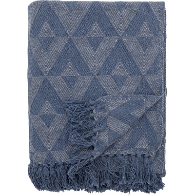 Bloomingville Одеяло Udine 130 x 160 см синьо (82066425)