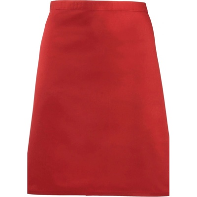 Premier Zástěra Colours PR 151 do pasu krátká COT39015100499-red