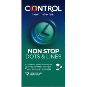 CONTROL 12 бр. Задържащи релефни презервативи Control Non Stop