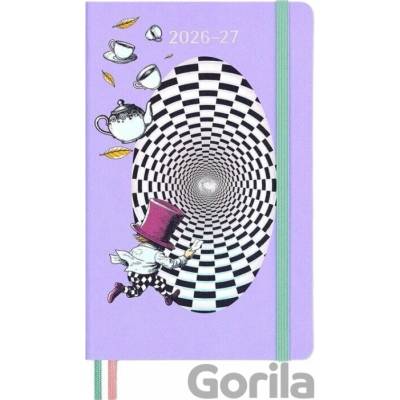 Moleskine Alice im Wunderland 18 Monate WochenNotiz 2026/L/A5, 1 Wo = 1 Seite, fester Einband 2027