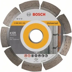Bosch Диск диамантен за сухо и мокро рязане на тухли, бетонови изделия и керемиди Bosch /ф125/