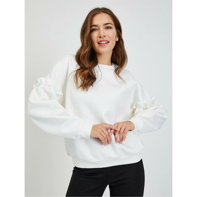 orsay Бял дамски oversize суичър с буфон ръкави ORSAY Orsay | Byal | ЖЕНИ | S