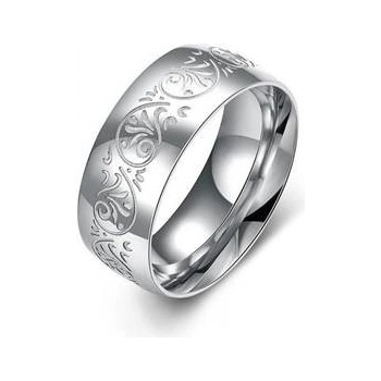 Šperky4U Ocelový prsten s ornamenty OPR0091