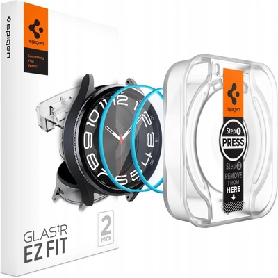 Spigen Glass tR EZ Fit 2 Pack - Samsung Galaxy Watch6 Classic 43mm AGL07067