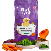 RufRuf Fresh & Tasty jelení se zeleninou a probiotiky 12 kg