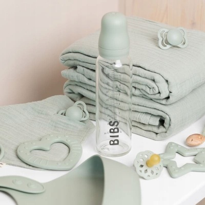 Bibs Baby Bottle sklenená fľaša 225ml sage
