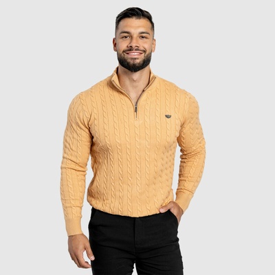 Iron Aesthetics Cable Knit camel