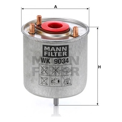 MANN FILTER Palivový filtr WK 9034 z