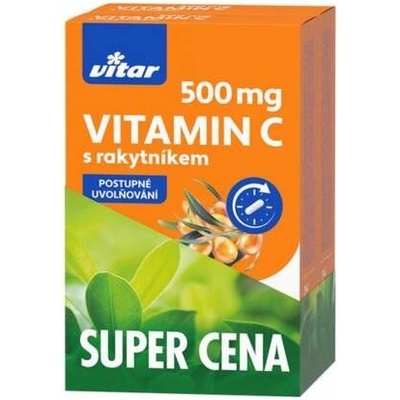 Vitar Vitamín C s rakytníkom 500 mg duopack 2 x 60 kapsúl