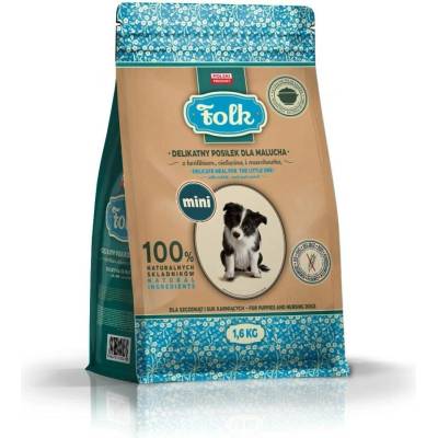 FOLK Junior Small breeds Gentle meal for puppy with rabbit veal and carrot Mono 1,6 kg
