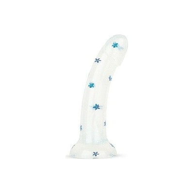 EasyToys Blossom Bliss Medium Dildo with Blue Flowers 19 cm