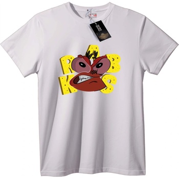 NOONEBRAND Тениска Rabkis Карикатурно Лице - XS, Black