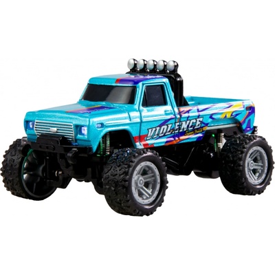 Amewi RC Monster Truck kovový RTR LED Tempomat 2,4GHz modrý 1:64