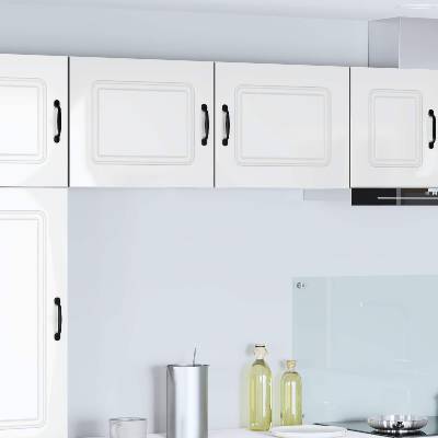 vidaXL Панел за миялна машина Kalmar 2 pcs Лъскаво бяло (884543)