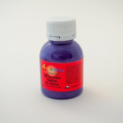 ARTEMISS Metalické barvy na textil 70 g 52 červená
