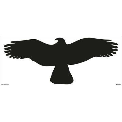 Walteco Silueta dravca 400x170mm, samolepka , 20144