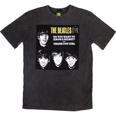 The Beatles VJ Secret Sleeve Stone Wash Charcoal Grey S Риза (BEATSTNW630MC01)