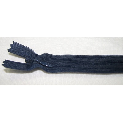 Zips krytý nedeliteľný 20cm tmavo modrá