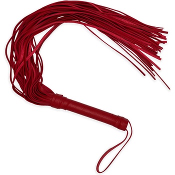 Image 1 of Alive Fantasy Long Leather Flogger Red