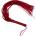 Alive Fantasy Long Leather Flogger Red