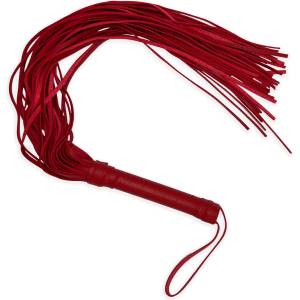 Alive Fantasy Long Leather Flogger Red