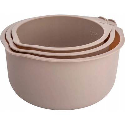 Altom Design Sada 3 kuchyňských misek s výlevkou béžové 1,5 l 2 l 3 l