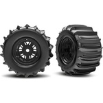 Traxxas колело 3.6/4, 7", диск Sand Car черен, гума belted paddle (задни) (чифт)