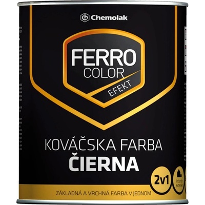 Chemolak U 2066 FERRO COLOR kovářská černá 2,5L