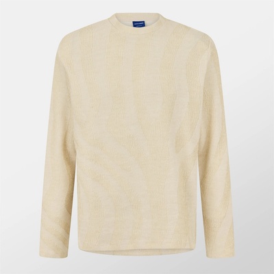 JACK & JONES Блуза Jack and Jones Men's Pattern Crew Sweatshirt - Ecru