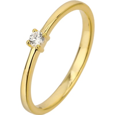 Bealio stříbrný prsten SOLITÉR yellow 03 13236 2776