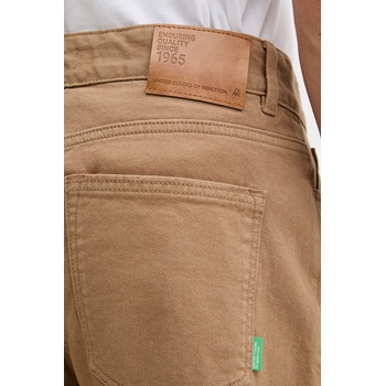 Benetton прав панталон мъжки от памук (4U32UE01W)