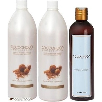 Cocochoc Professional Brazilský Keratin 1000 ml + čistící šampon 400 ml dárková sada
