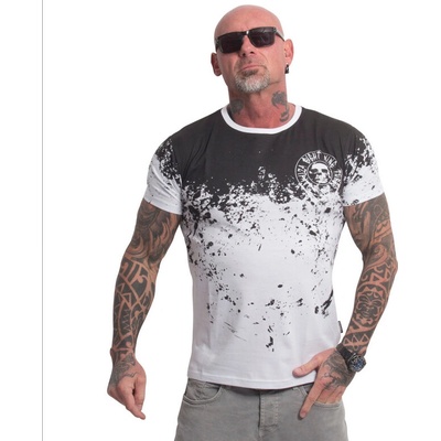 Yakuza pánske tričko Splash Allover biele čierne