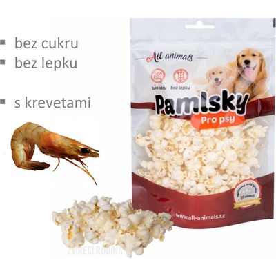 All Animals Pražená kukuřice s příchutí krevet 25 g