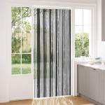 vidaXL Мрежа против насекоми Шенил Сив и черен 100 x 230 cm 100% ПП (42034427)