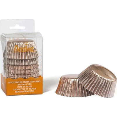 Decora košíčky na muffiny Rosegold 50x32mm 60ks