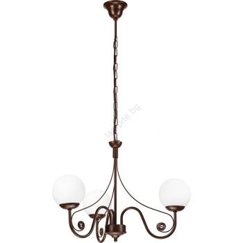 Brilagi - LED Пендел COTTAGE 3xG9/40W/230V кафяв/бял (BG1511)