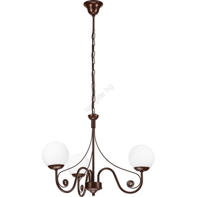 Brilagi - LED Пендел COTTAGE 3xG9/40W/230V кафяв/бял (BG1511)