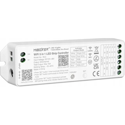 Miboxer WL5 Ovladač pro LED pásky TUYA WIFI 5v1 RGB RGBW RGB+CCT Milight