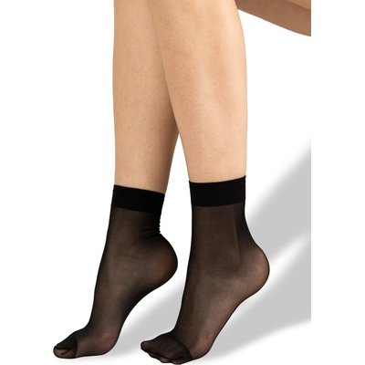 Lady B LADY SOCKS 17 DEN dámske silonkové ponožky 2 páry nero