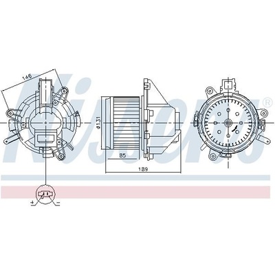 Vnútorný ventilátor NISSENS 87608