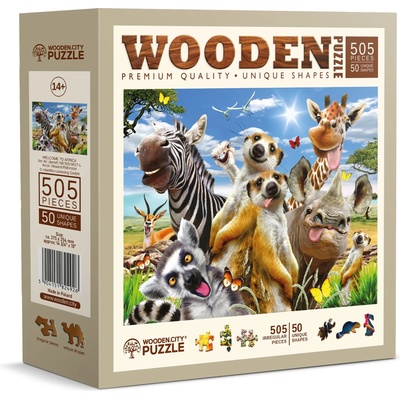 Wooden City - Puzzle Welcome to Africa wooden - 500 piese