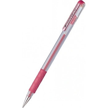 Pentel Ролер Pentel Hybrid METAL K118M, дебелина на писане 0.8mm, цвят на писане червен