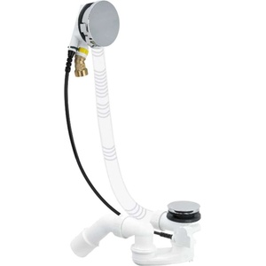 Villeroy & Boch - Сифонна гарнитура с преливник и функция за пълнене, хром U90960361 (U90960361)
